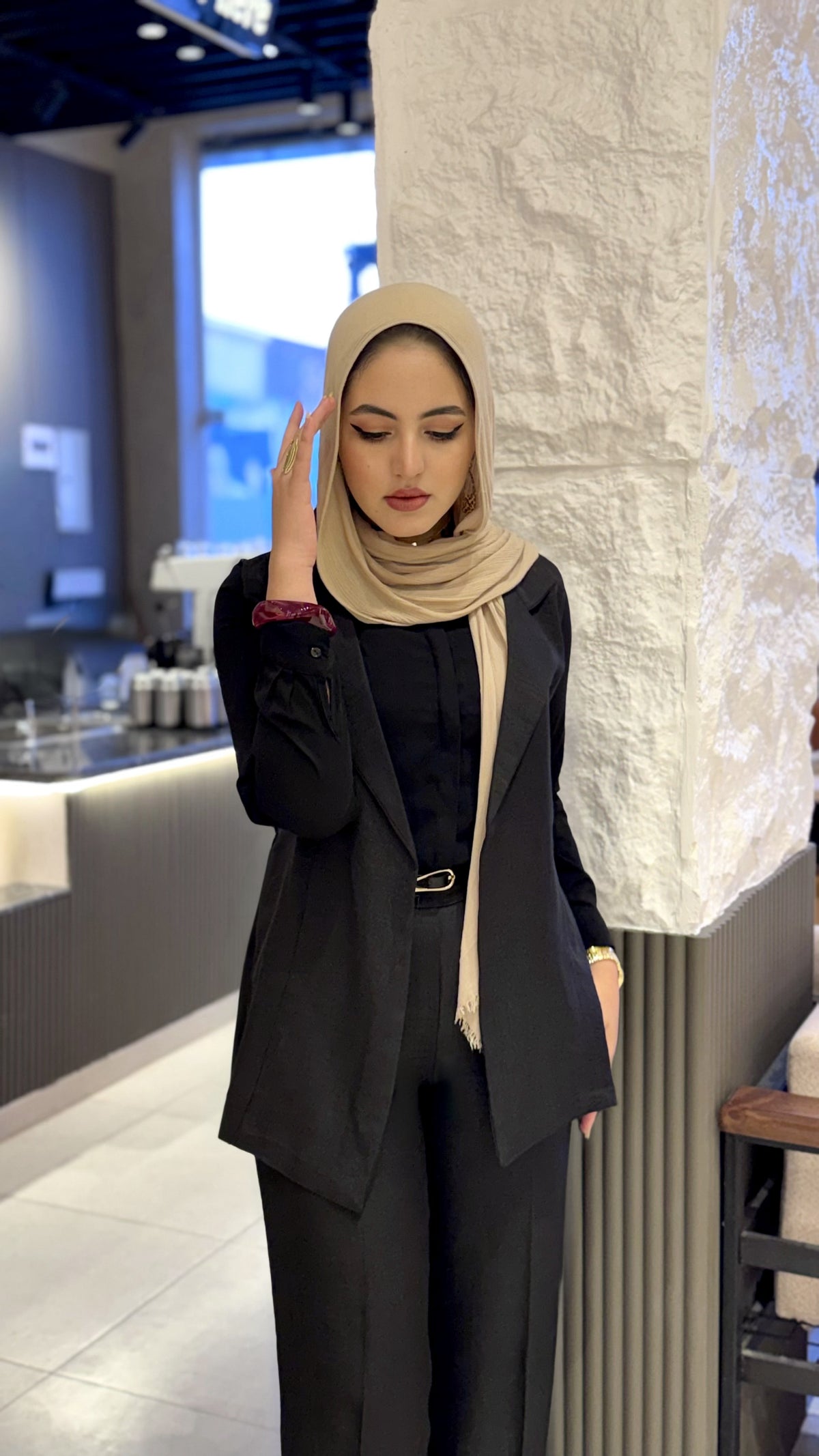 Black Linen Suit