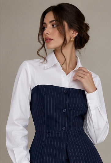 Pinstripe Vest