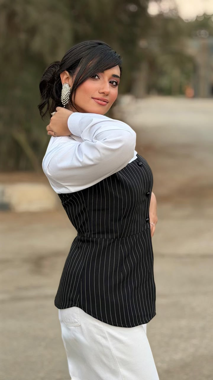 Pinstripe Vest
