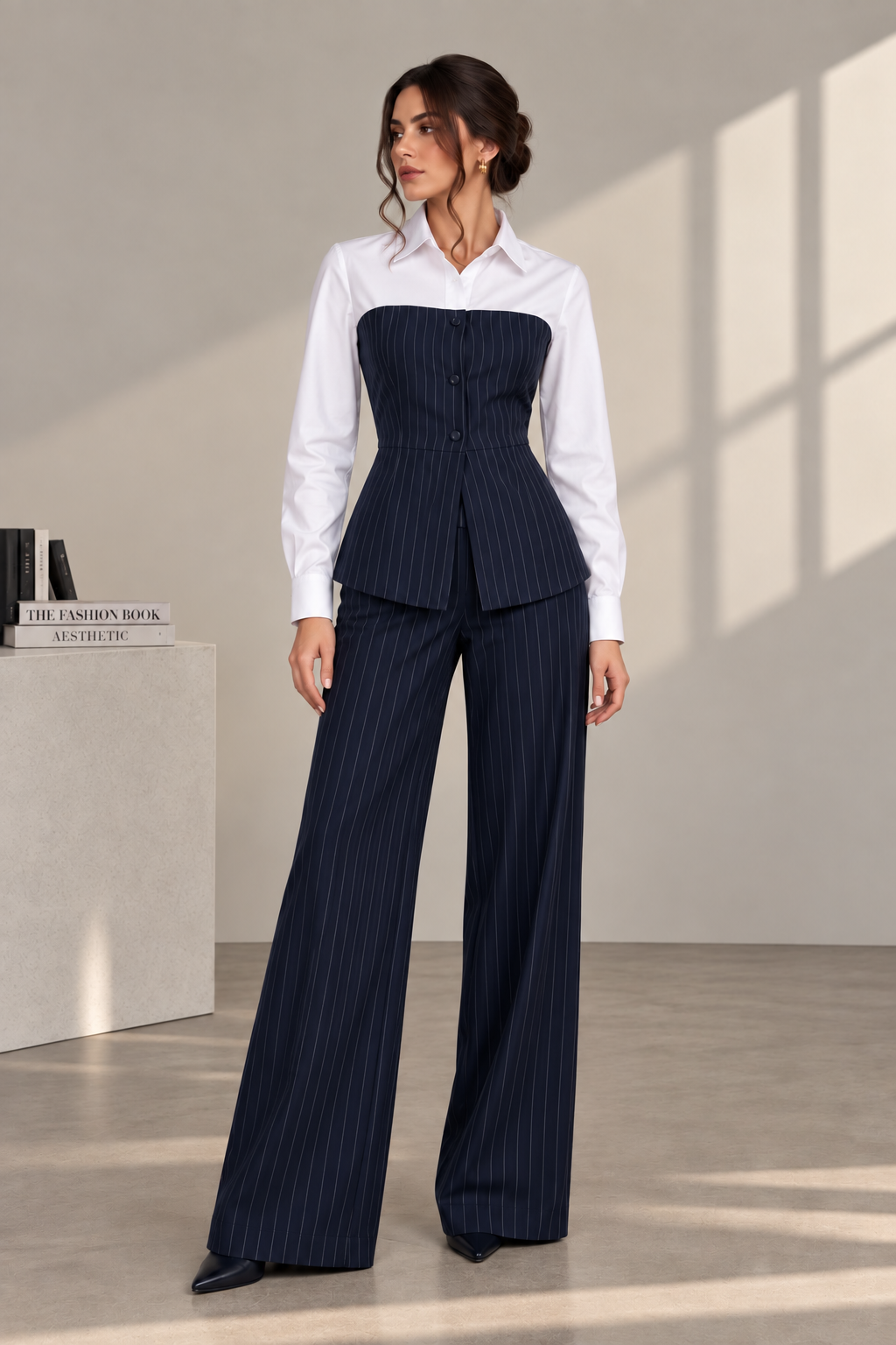 Pinstripe Trousers